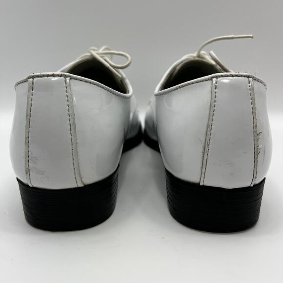 Frederico Leone Genoa White Upper Plain Toe Derby Mens 9.5M Dress Shoes - Picture 3 of 9